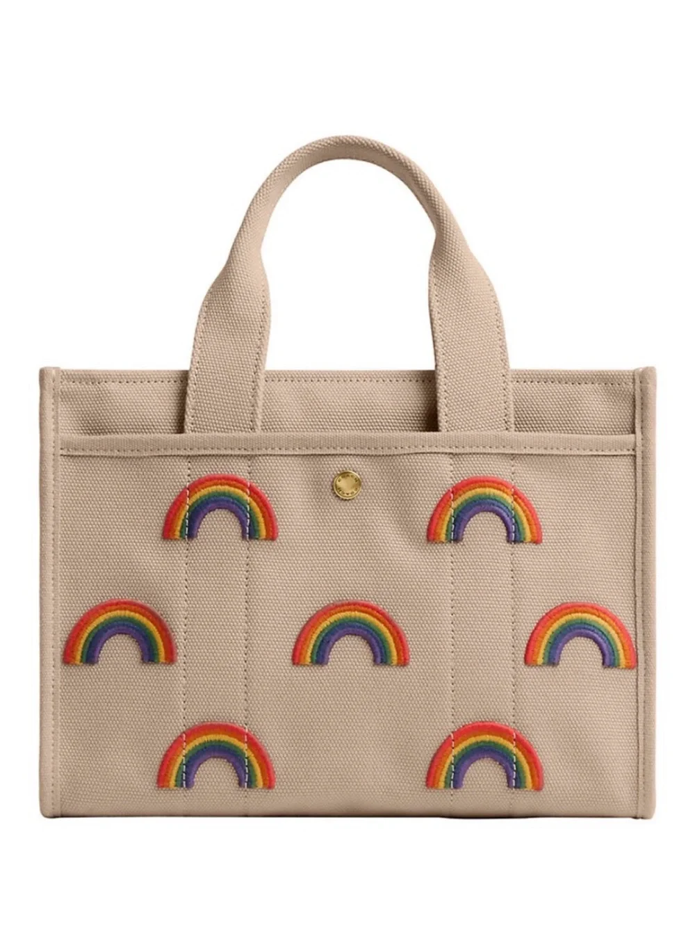 Coach Rainbow Embroidered Cargo Tote 26 - NWT - Picture 6 of 11